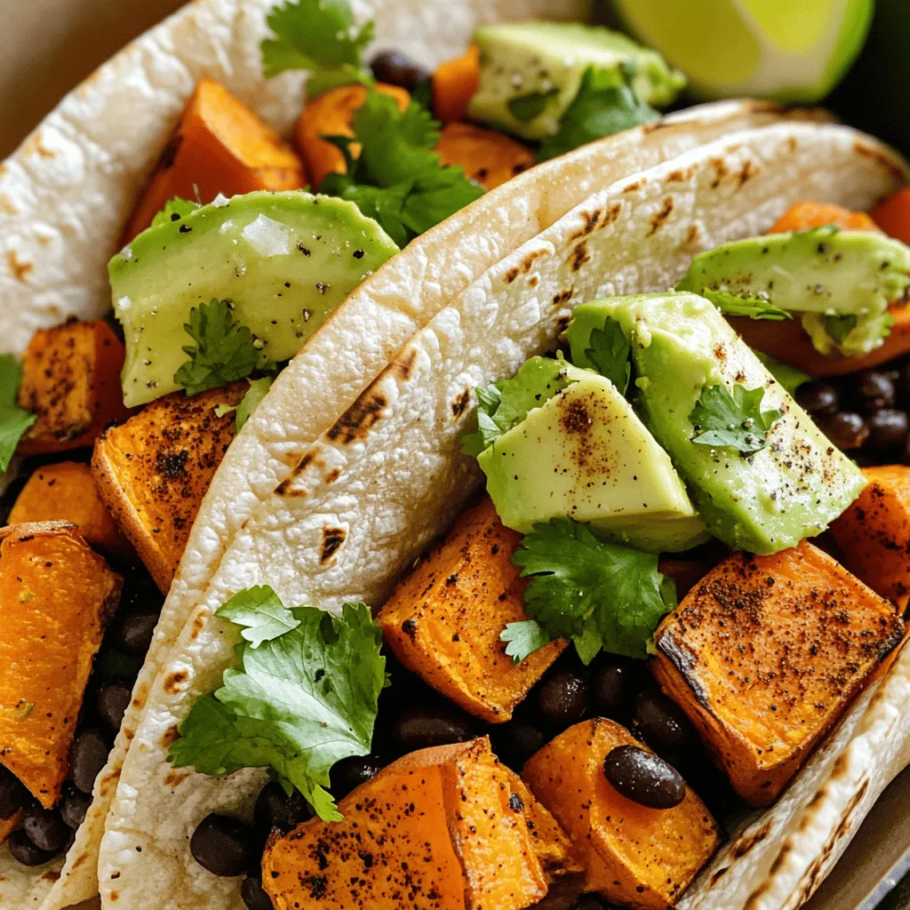 Savory Sweet Potato Black Bean Tacos Easy Recipe