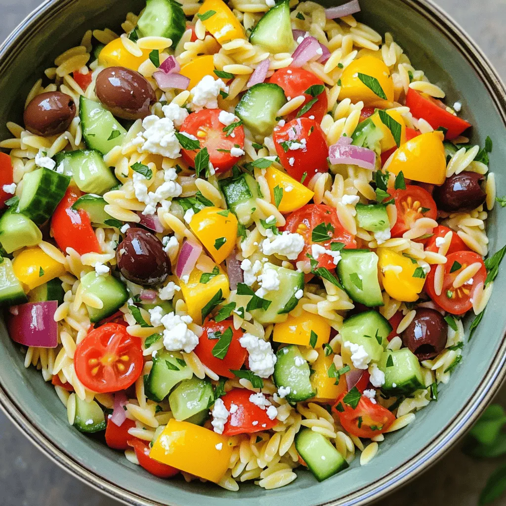 Greek Orzo Salad Flavorful and Fresh Meal Idea