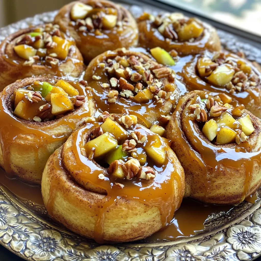 Caramel Apple Cinnamon Rolls Irresistible Comfort Treat