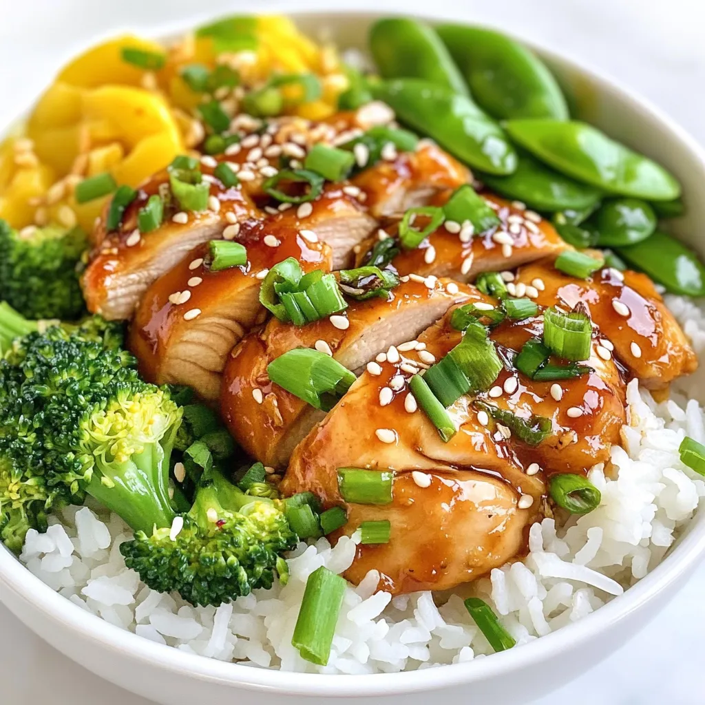 Sticky Chicken Rice Bowls A Flavorful Dinner Delight