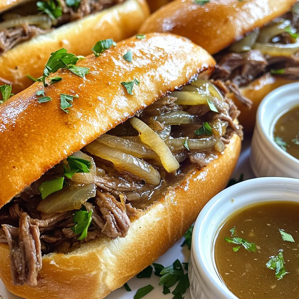 Crockpot French Dip Sandwiches Easy and Delicious Meal