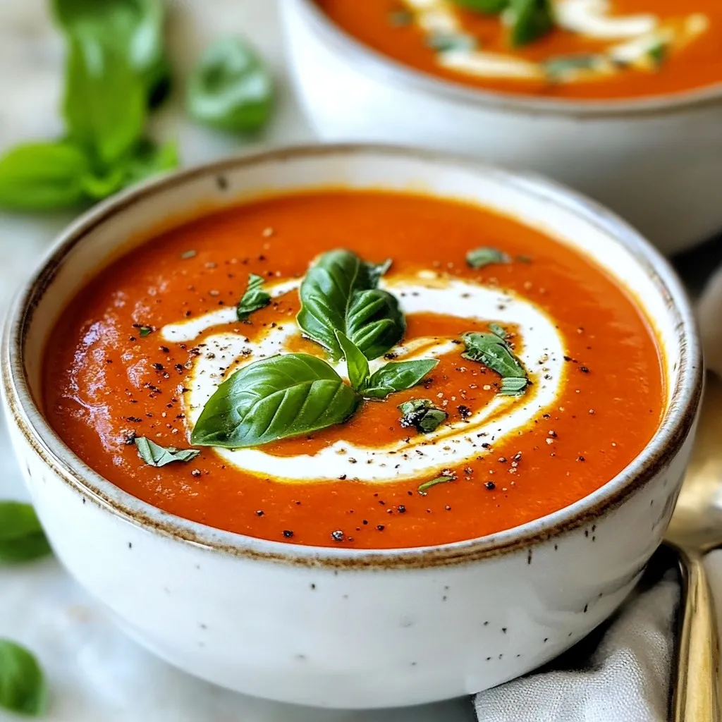 Instant Pot Creamy Tomato Basil Soup Delight