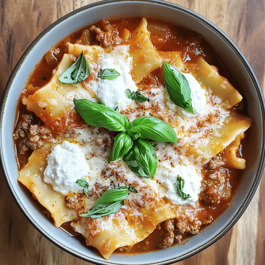 Easy Lasagna Soup Flavorful and Simple Recipe