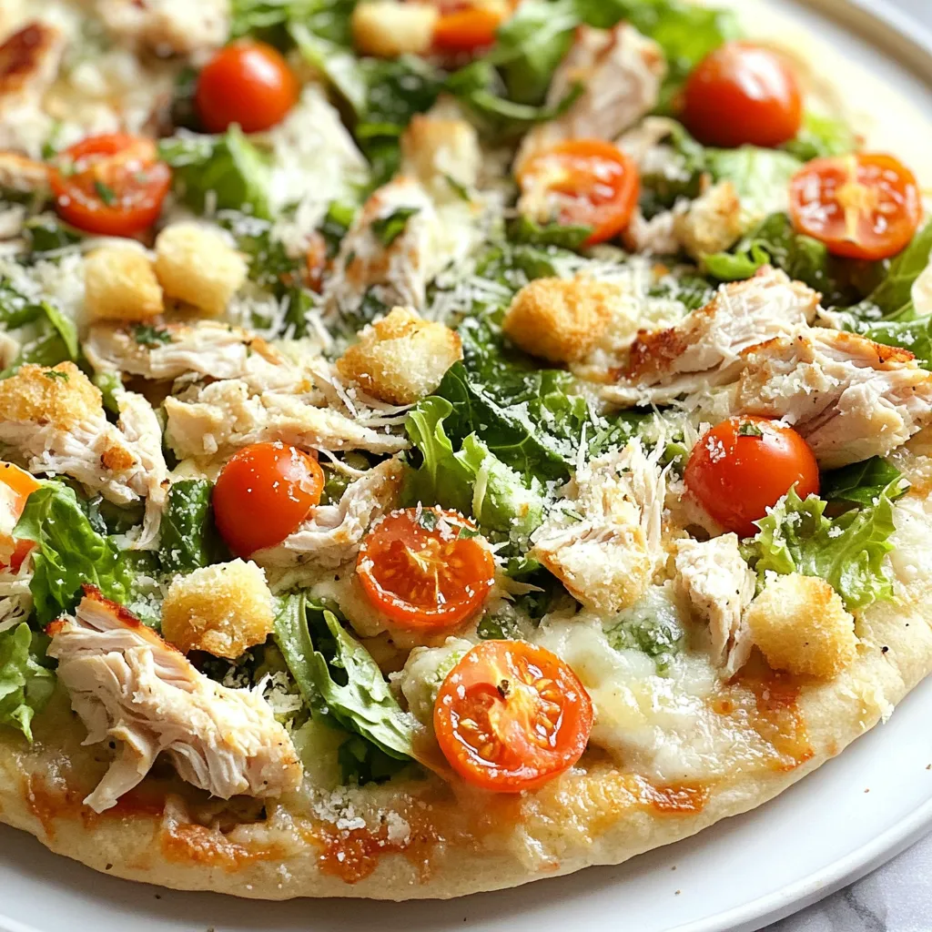 Chicken Caesar Salad Pizza Tasty and Easy Recipe