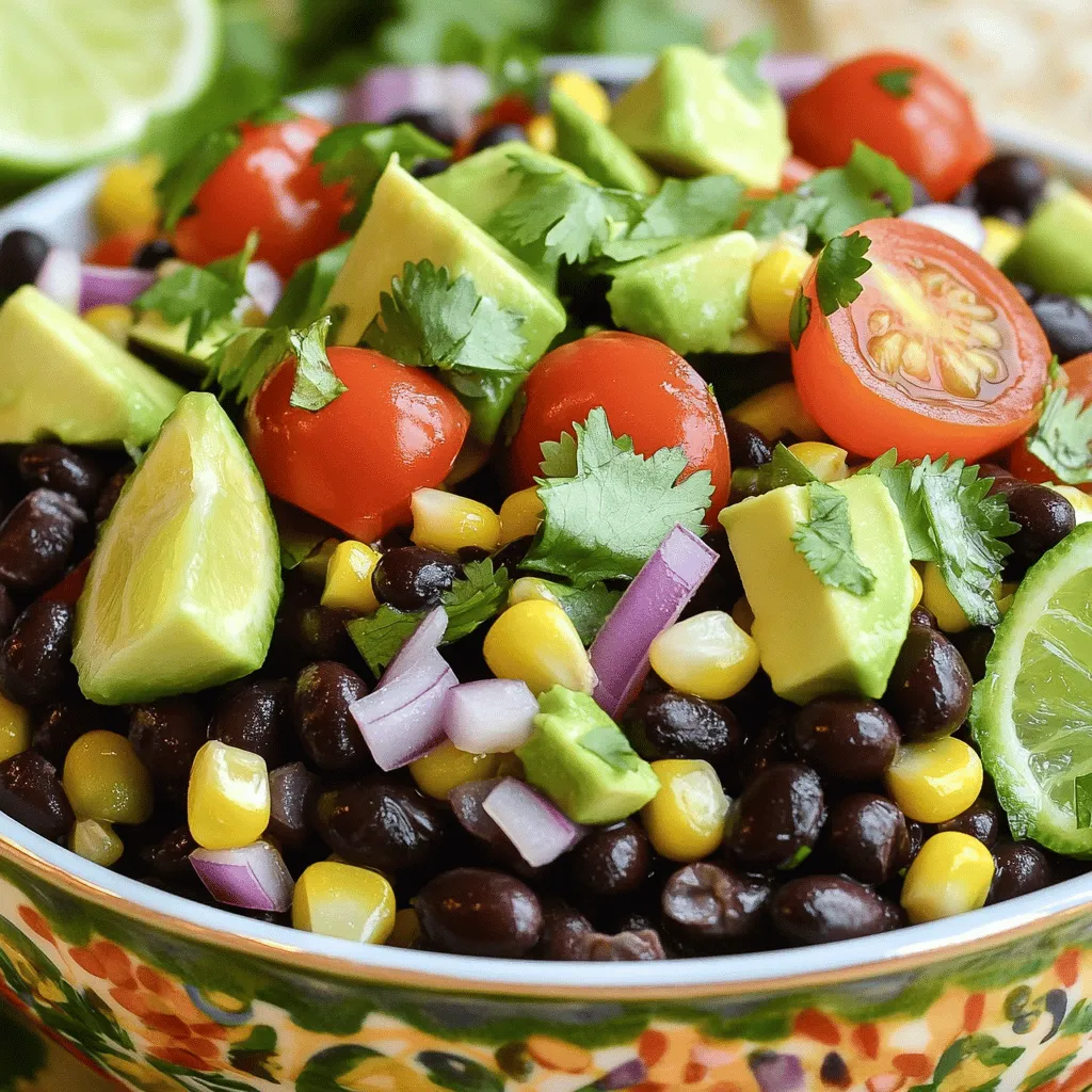 Southwest Black Bean Salad Fresh and Flavorful Dish
