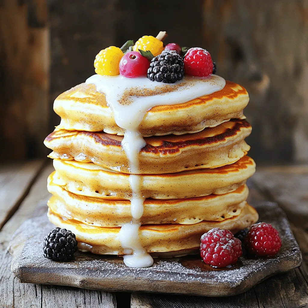 Cinnamon Roll Pancakes Flavorful Breakfast Delight