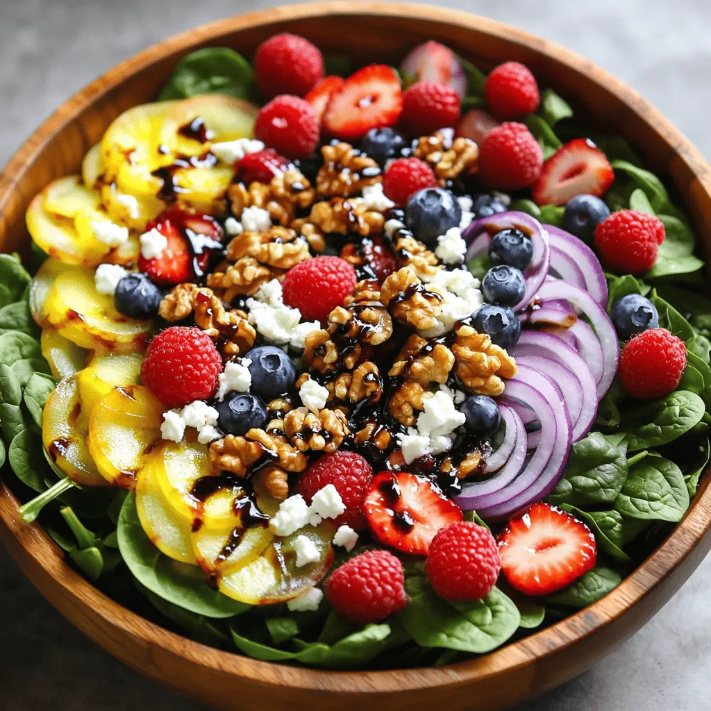 Summer Berry Spinach Salad Fresh and Flavorful Dish