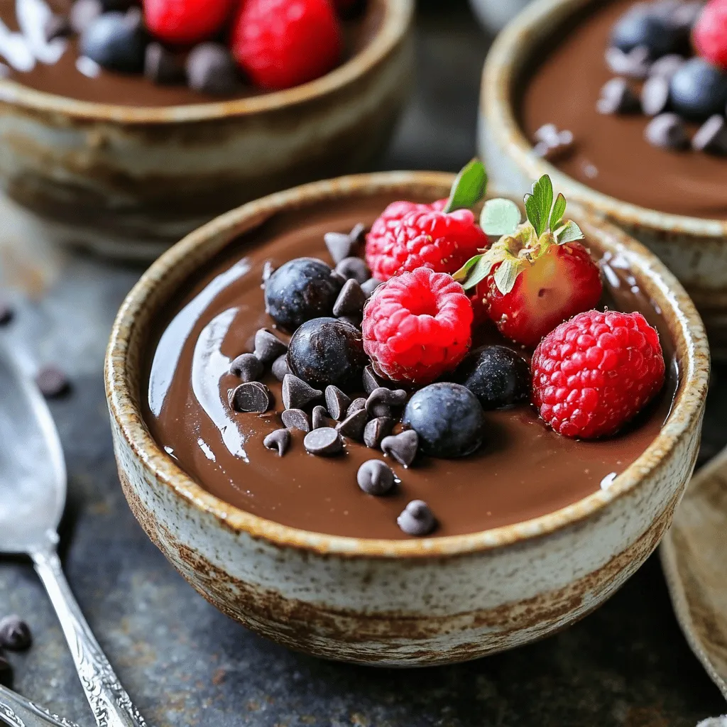 Chocolate Cottage Cheese Pudding Rich and Creamy Delight