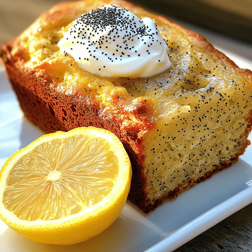 Lemon Poppy Seed Yogurt Loaf Moist and Flavorful Treat