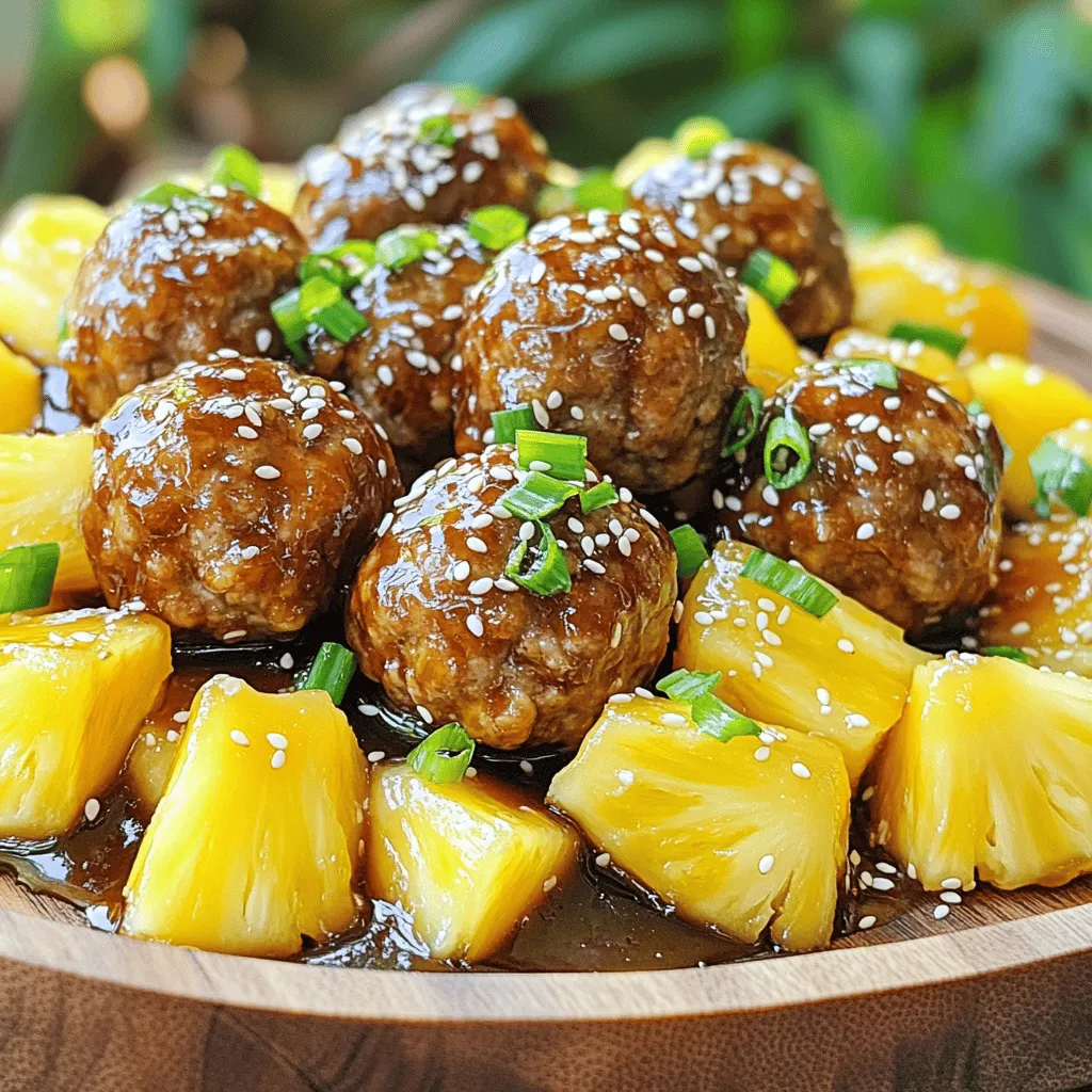 Teriyaki Pineapple Meatballs Tasty and Simple Recipe