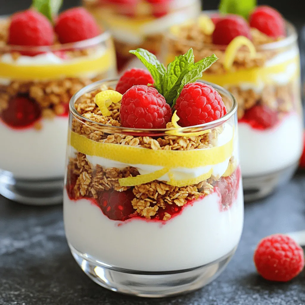Raspberry Lemon Yogurt Parfait Tasty and Simple Treat