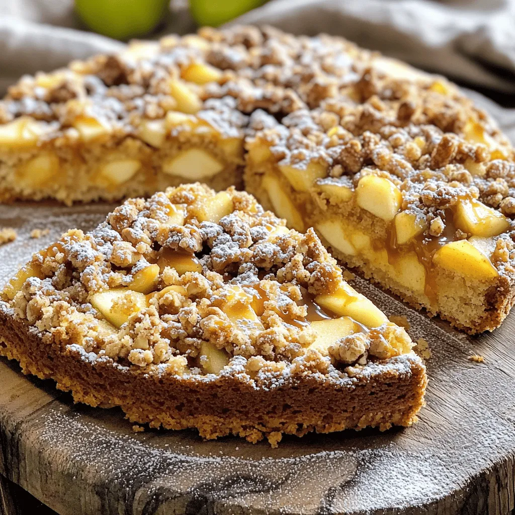 Caramel Apple Streusel Coffee Cake Delightful Treat