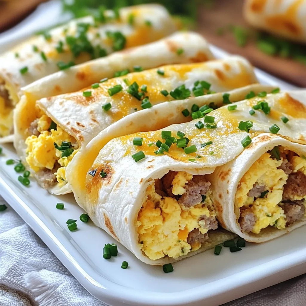 Sausage Egg Cheese Breakfast Roll-Ups Quick Delight