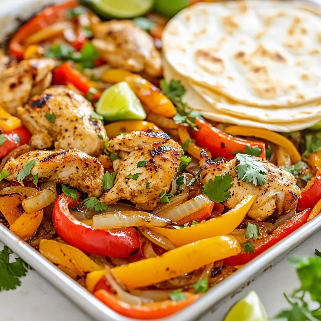 Sheet Pan Chicken Fajitas Quick and Tasty Meal