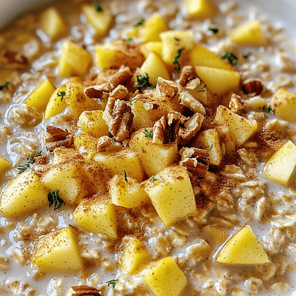 Slow Cooker Cinnamon Apple Oats Tasty Breakfast Delight
