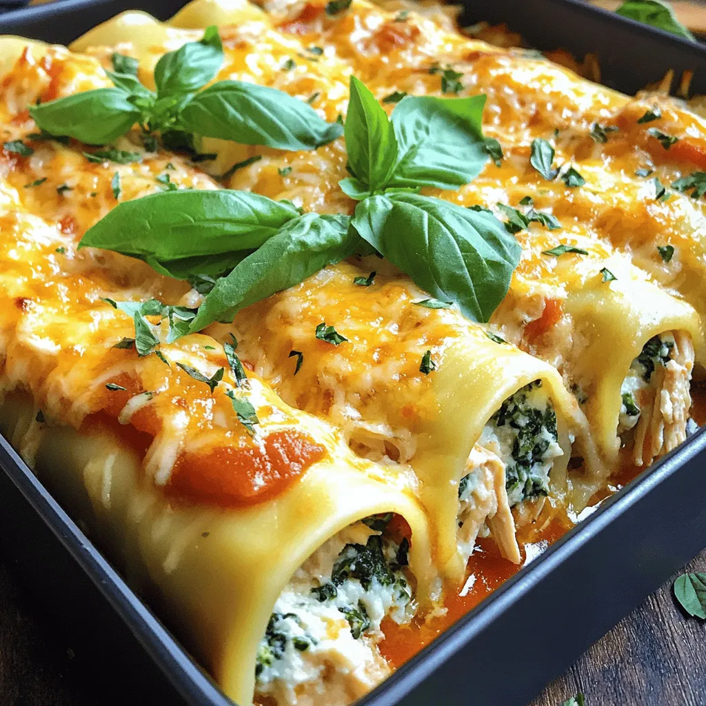 Chicken and Spinach Stuffed Manicotti Delightful Meal