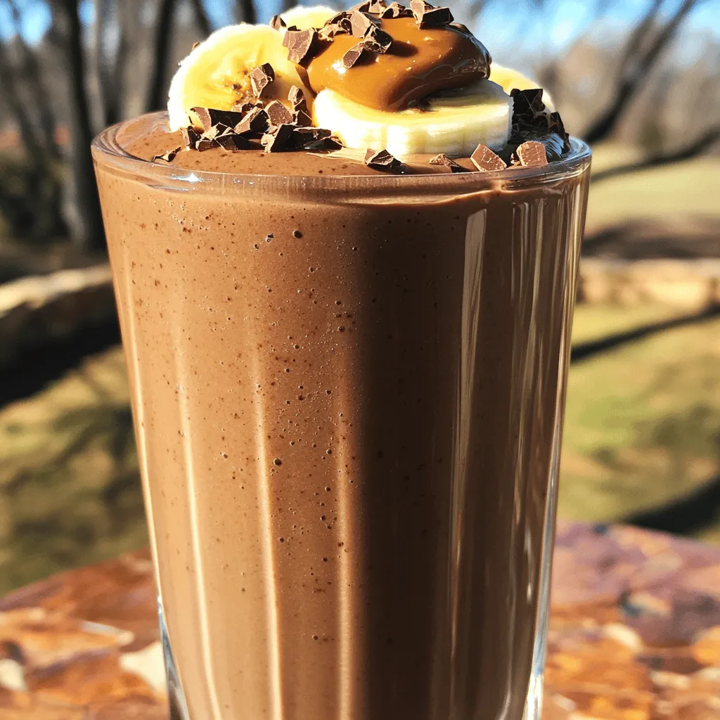 Chocolate Banana Smoothie Easy and Delicious Recipe