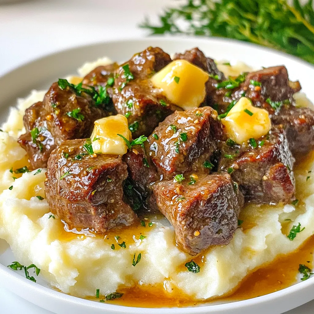 Savory Slow Cooker Garlic Butter Beef Bites Recipe