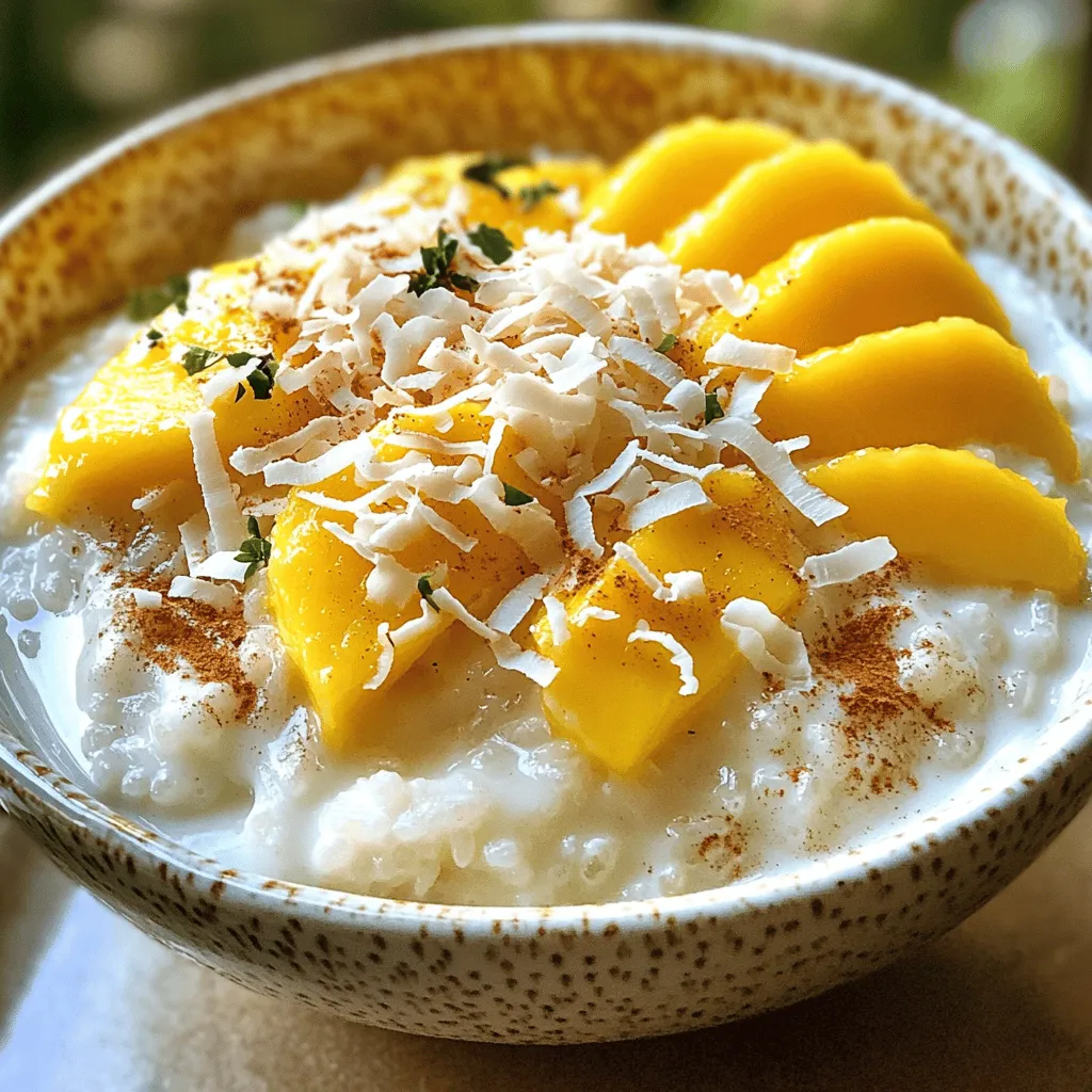 Coconut Milk Rice Pudding Creamy and Cozy Dessert