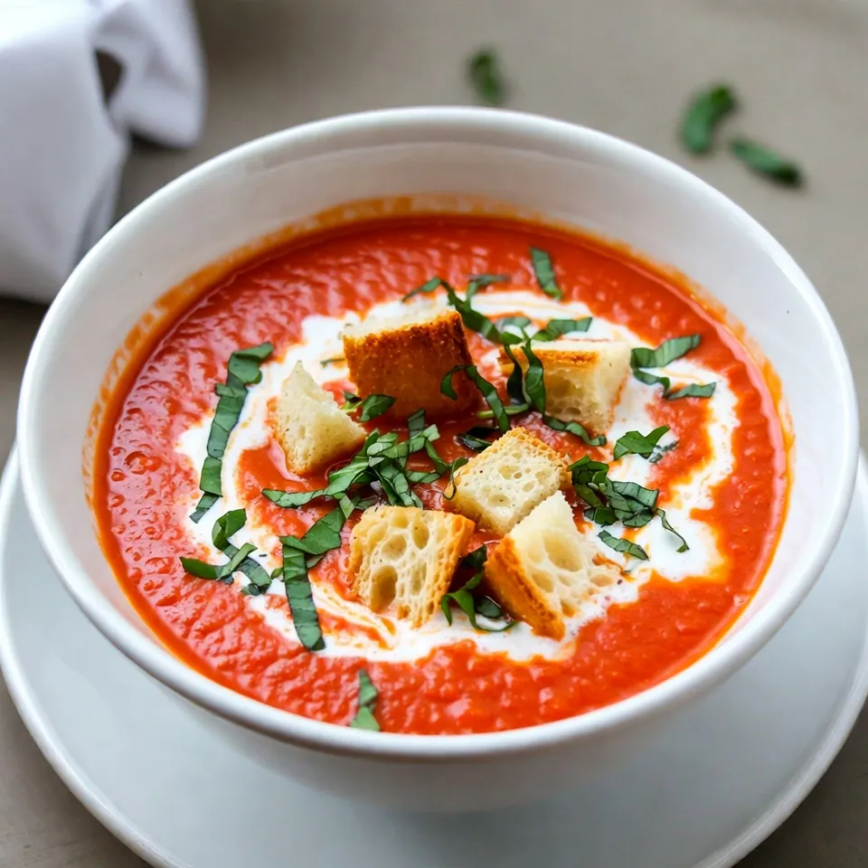 Creamy Tomato Basil Soup Simple and Tasty Recipe