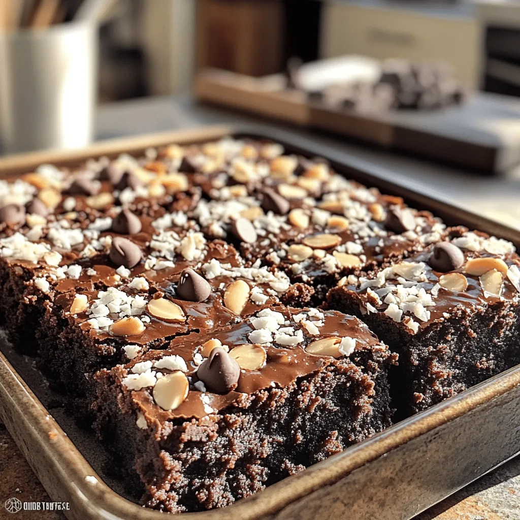 Almond Joy Coconut Brownies Simple and Tasty Treat