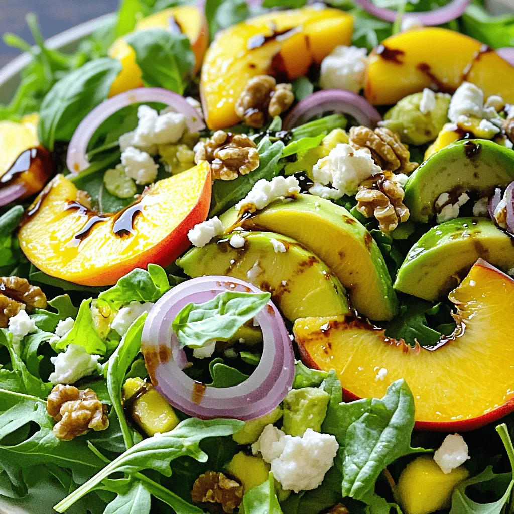 Peach Avocado Salad Fresh and Healthy Delight