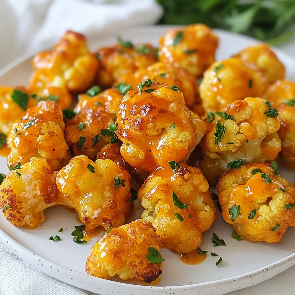 Keto Buffalo Cauliflower Bites Flavorful and Crispy Snack