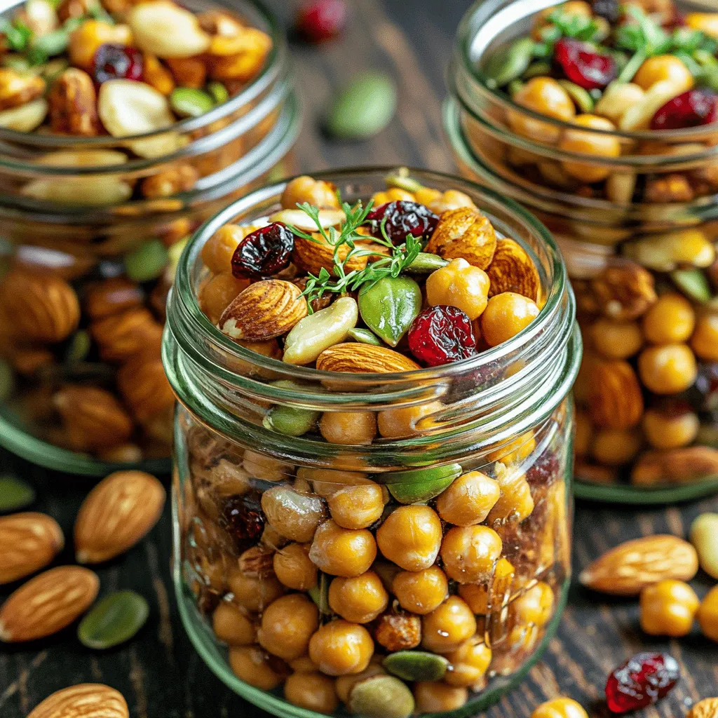 Crispy Roasted Chickpea Snack Mix Crunchy Delight
