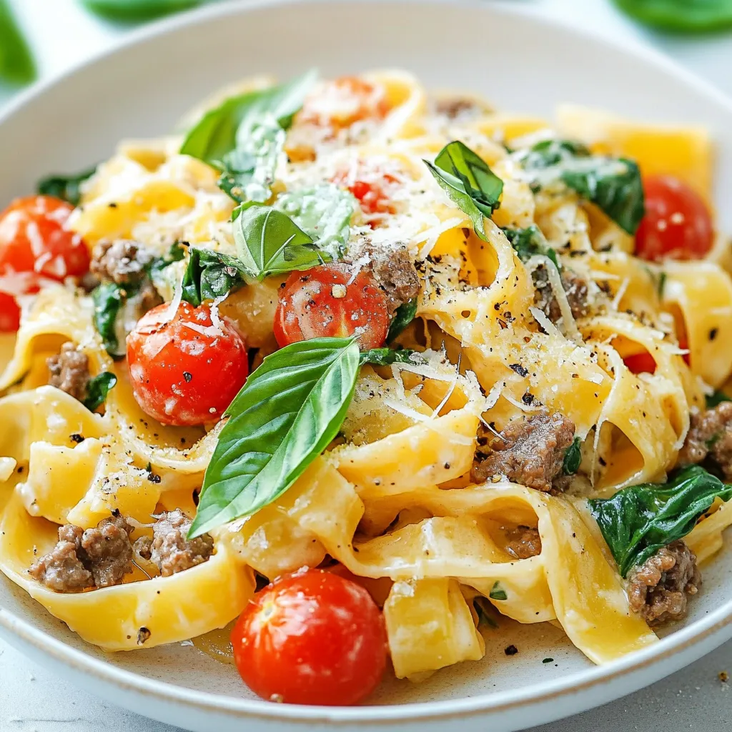 Creamy Tuscan Beef Pasta Delightful Weeknight Meal