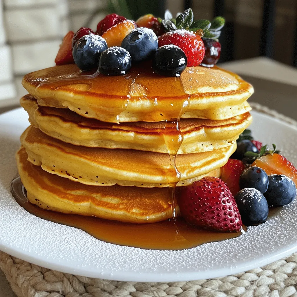 Fluffy Buttermilk Pancakes Delightful and Simple Treat
