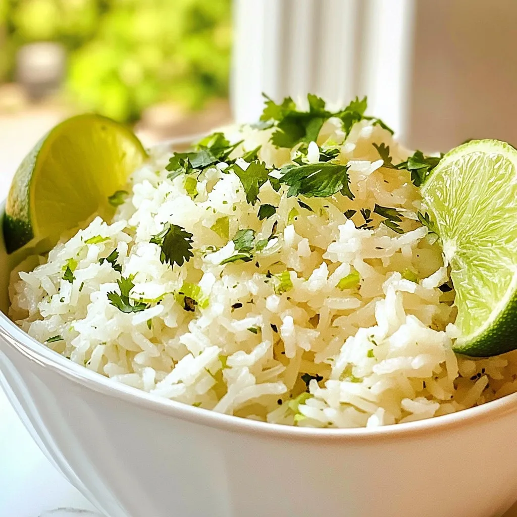 Coconut Lime Rice Flavorful and Easy Side Dish