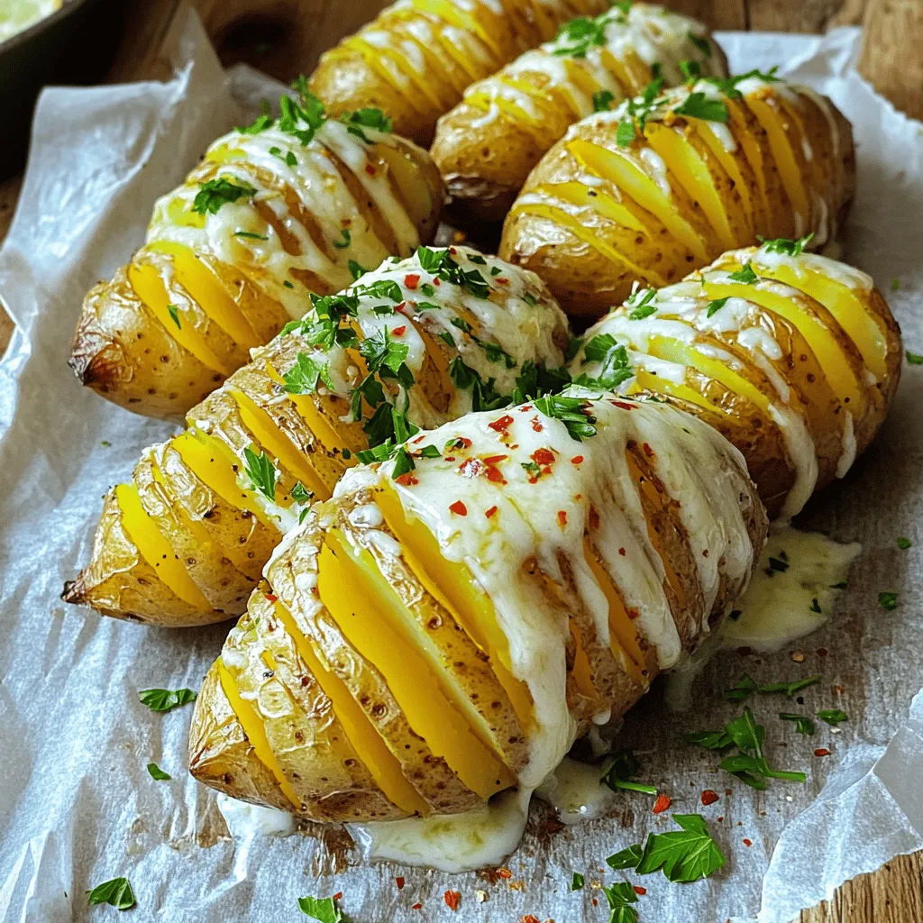 Garlic Parmesan Hasselback Potatoes Crispy Delight