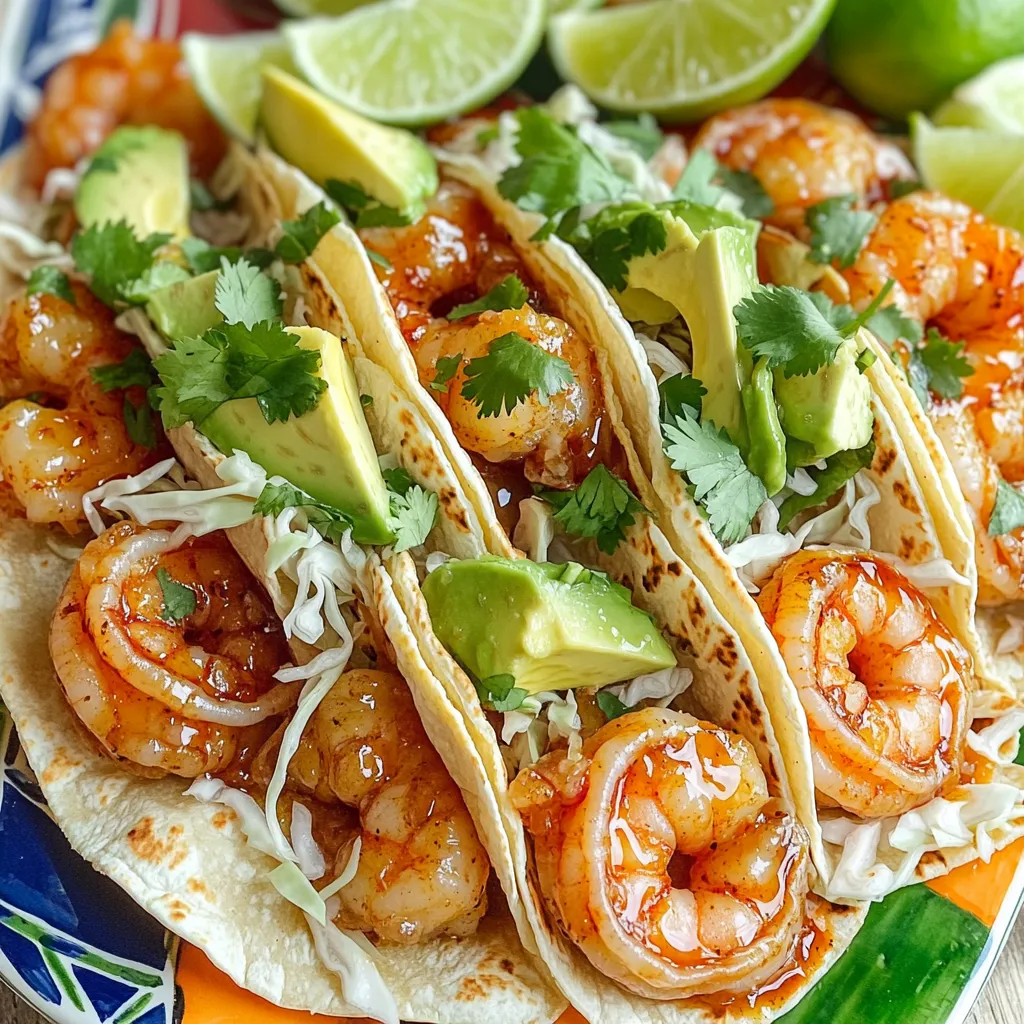 Scrumptious Sweet &#038; Spicy Shrimp Tacos 15 Minutes