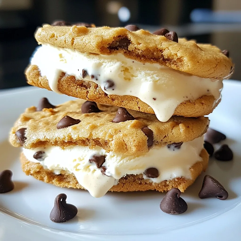 Cookie Dough Ice Cream Sandwiches Delightful Treats