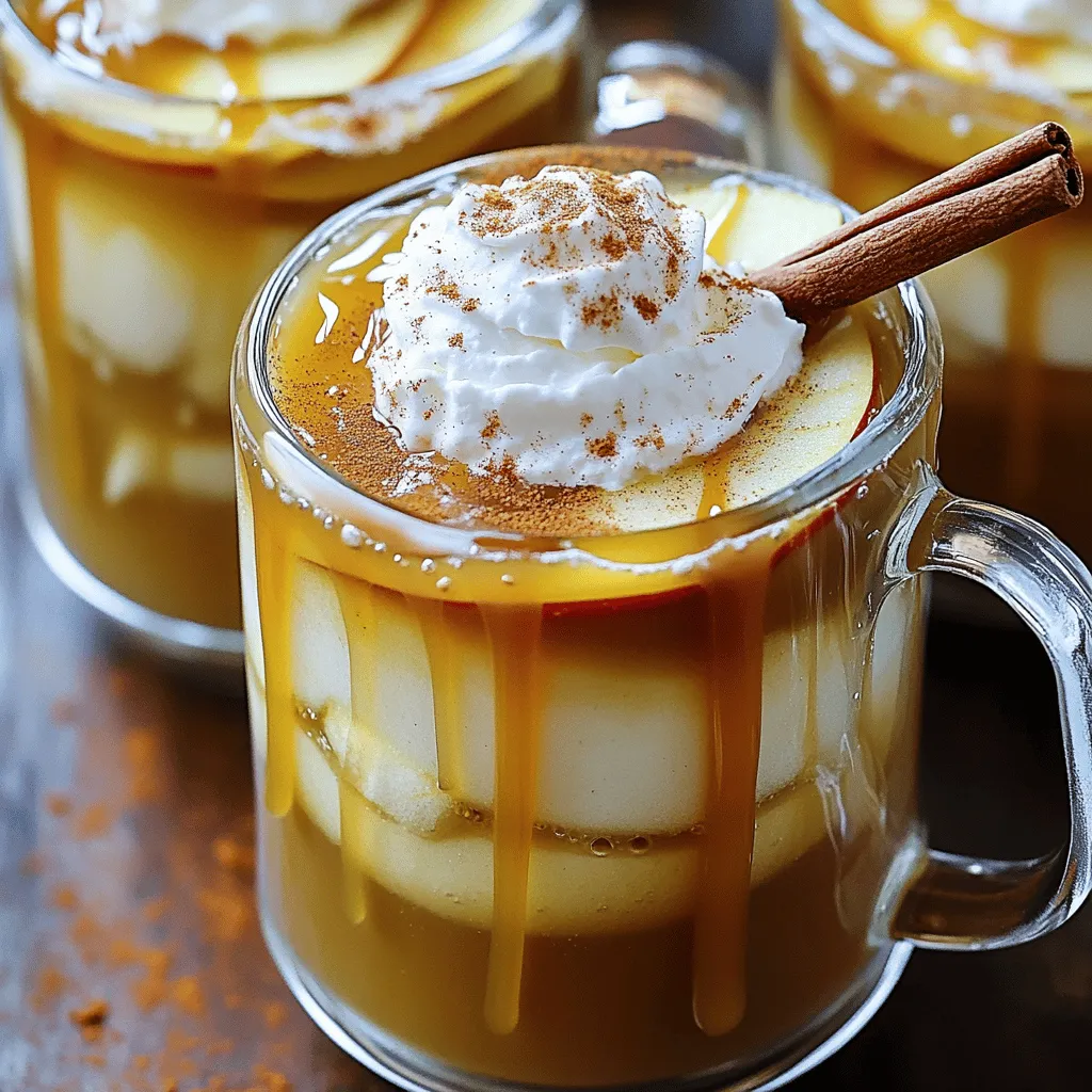Delicious Caramel Apple Cider Cozy Fall Drink Recipe