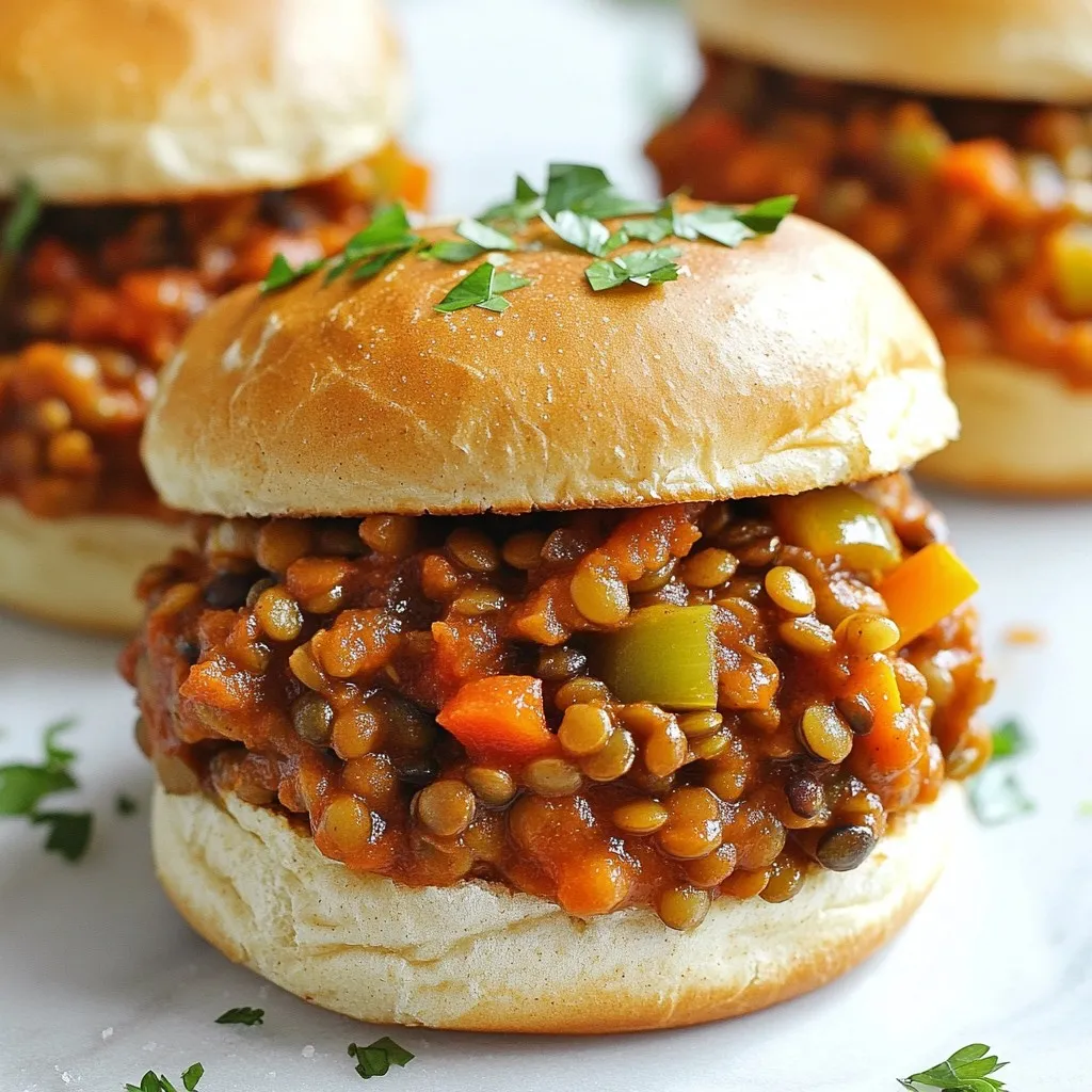Vegan Lentil Sloppy Joes Flavorful and Hearty Meal