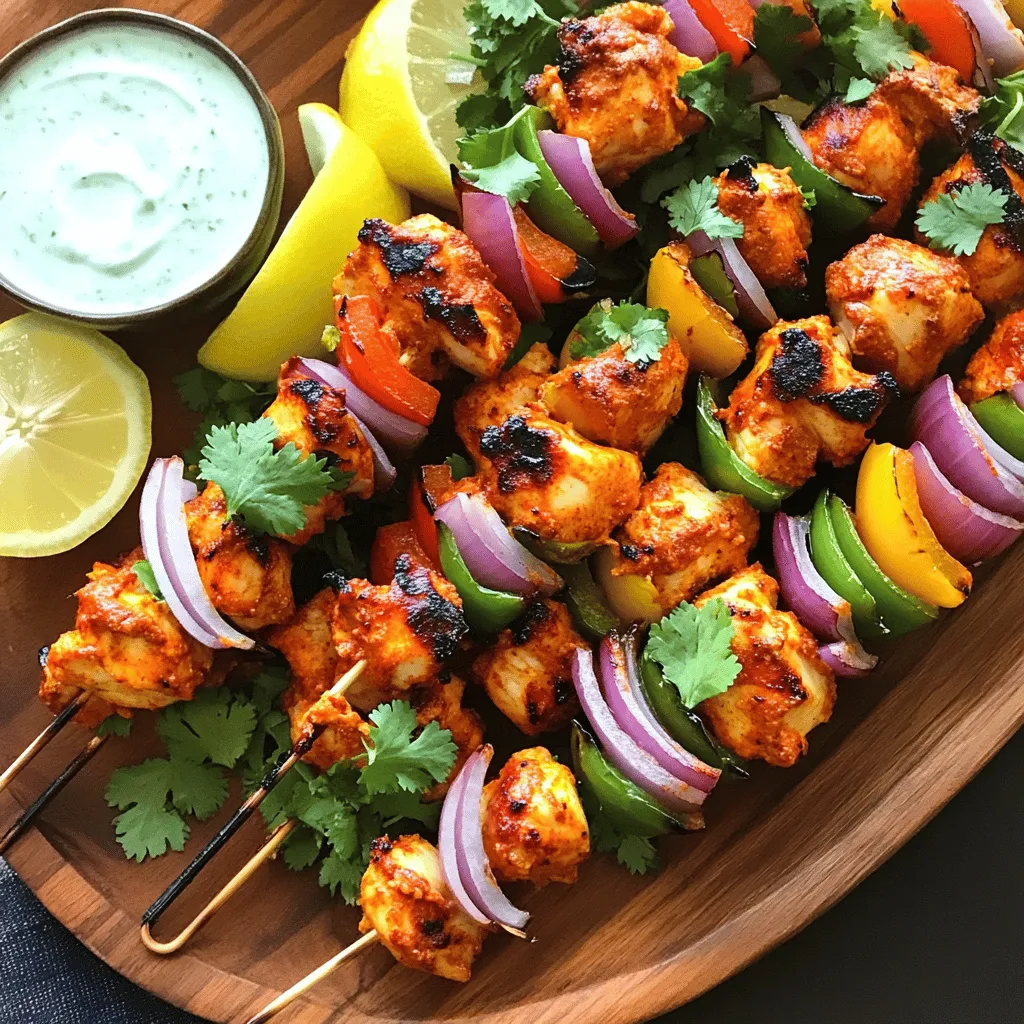 Tandoori Chicken Skewers Flavorful Grilled Delight