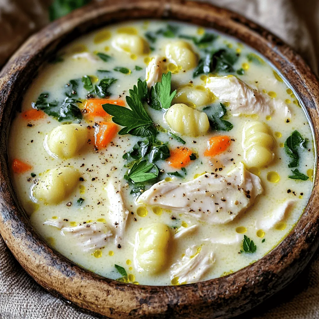 Creamy Chicken and Gnocchi Soup Flavorful Comfort Meal