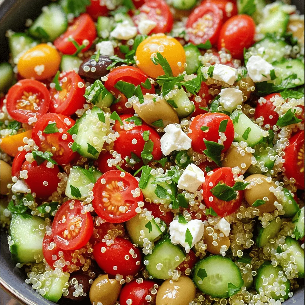 Savory Quinoa Salad with Feta Nutrient-Packed Dish