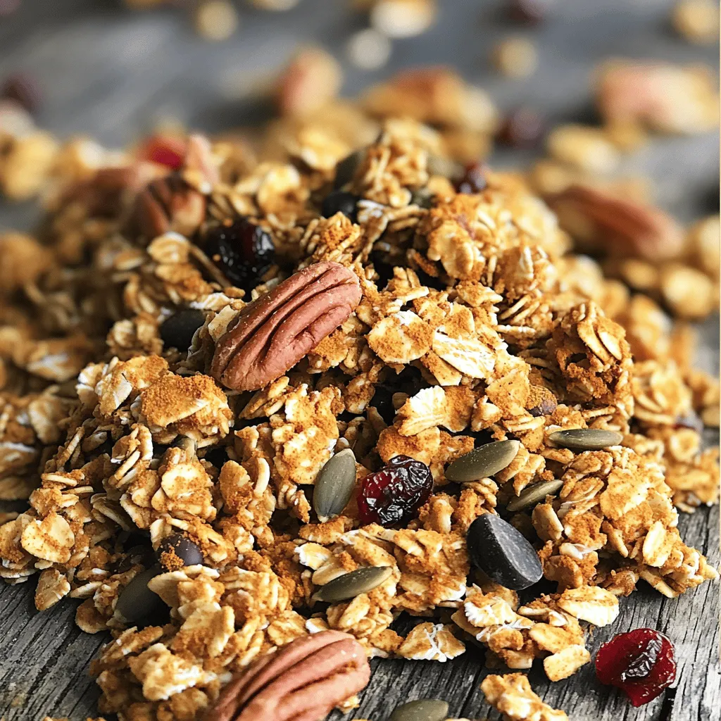 Pumpkin Spice Granola Snack Mix Flavorful Fall Treat