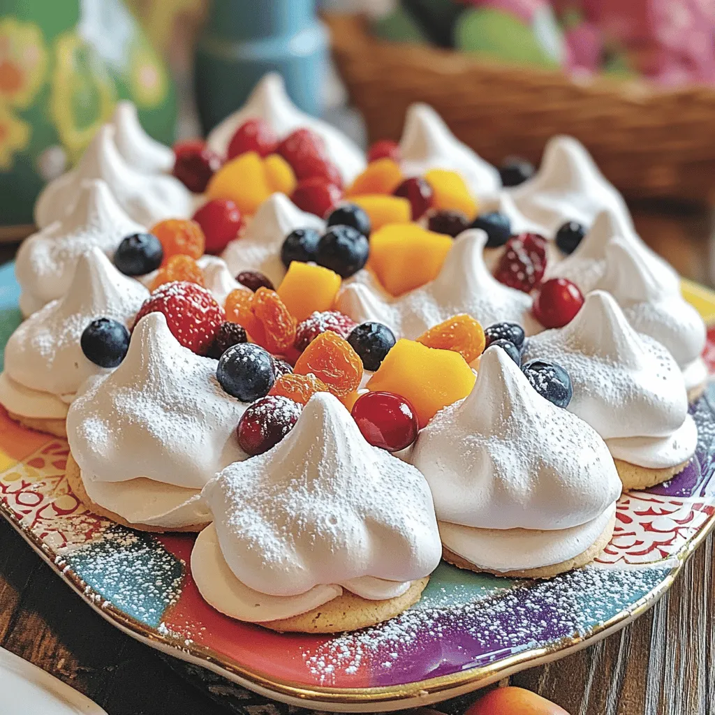 Meringue Cookies with Fruit Easy and Delicious Recipe