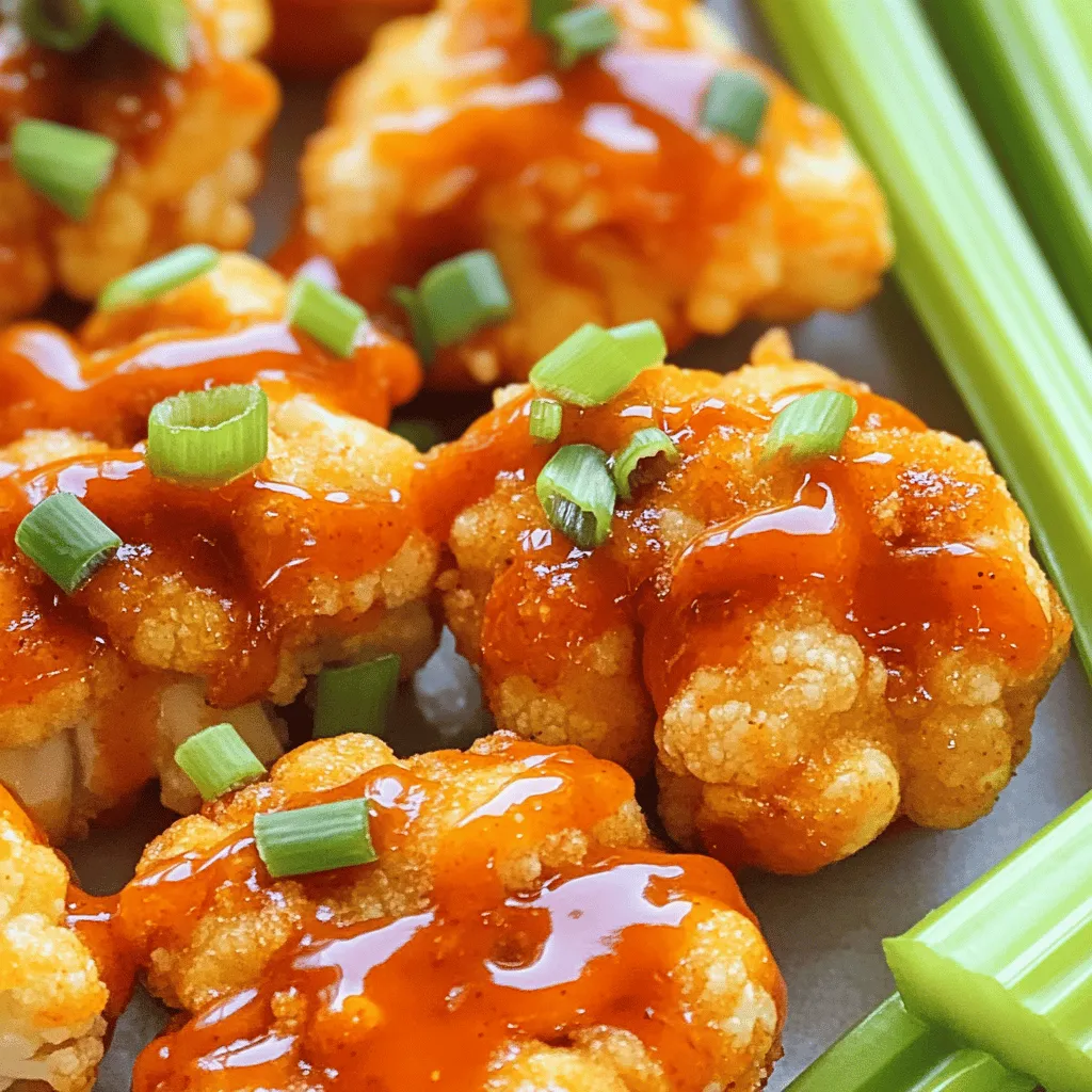 Buffalo Cauliflower Bites Crispy and Flavorful Snack