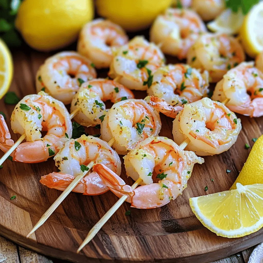 Lemon Garlic Shrimp Skewers Flavorful and Simple Recipe