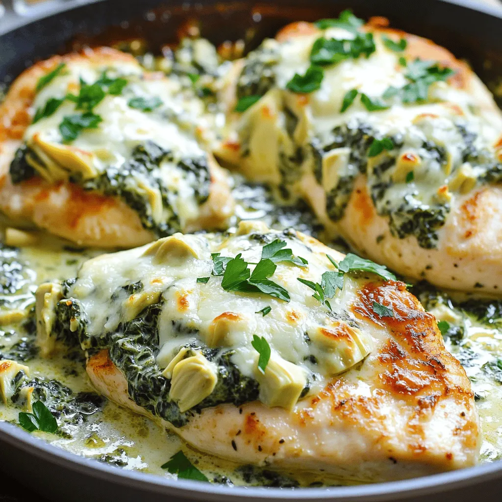 One-Pan Spinach Artichoke Chicken Tasty and Simple Meal