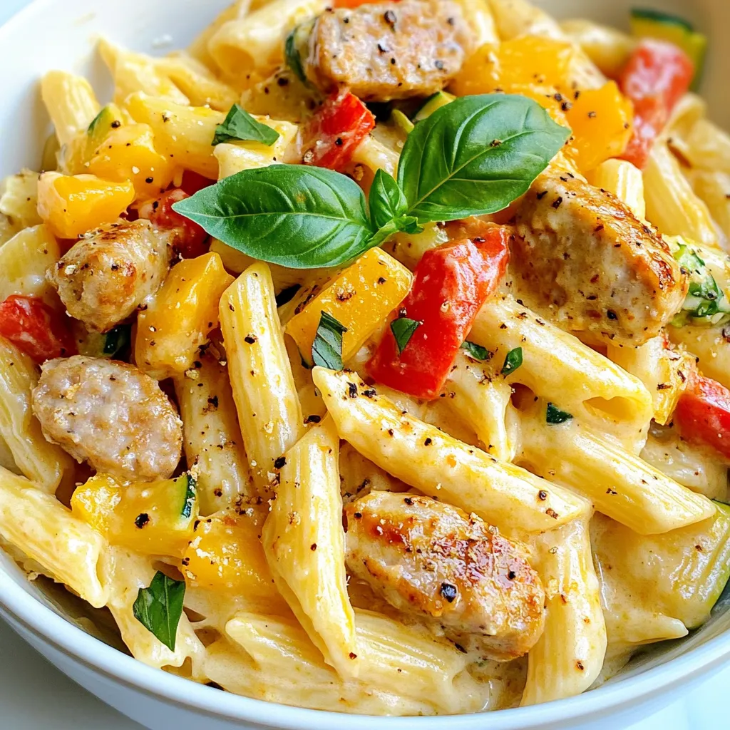 Creamy One-Pot Chicken Sausage Pasta Delight