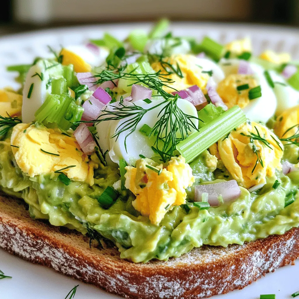 Avocado Egg Salad Tasty and Simple Lunch Idea