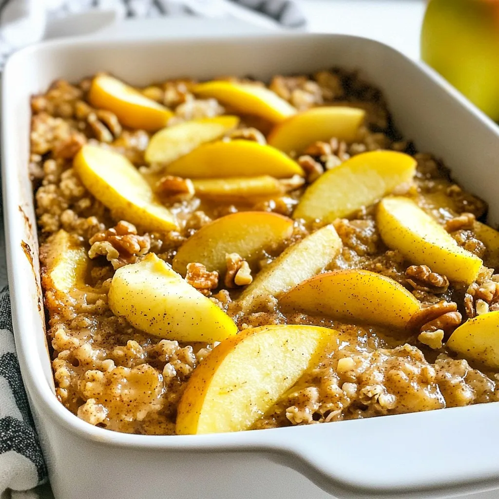Apple Cinnamon Oatmeal Bake Cozy and Comforting Recipe