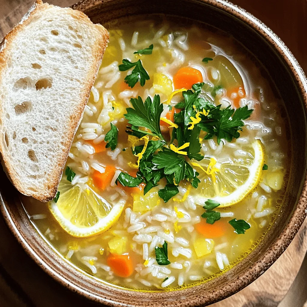 Easy Greek Lemon Rice Soup Simple Comfort Dish