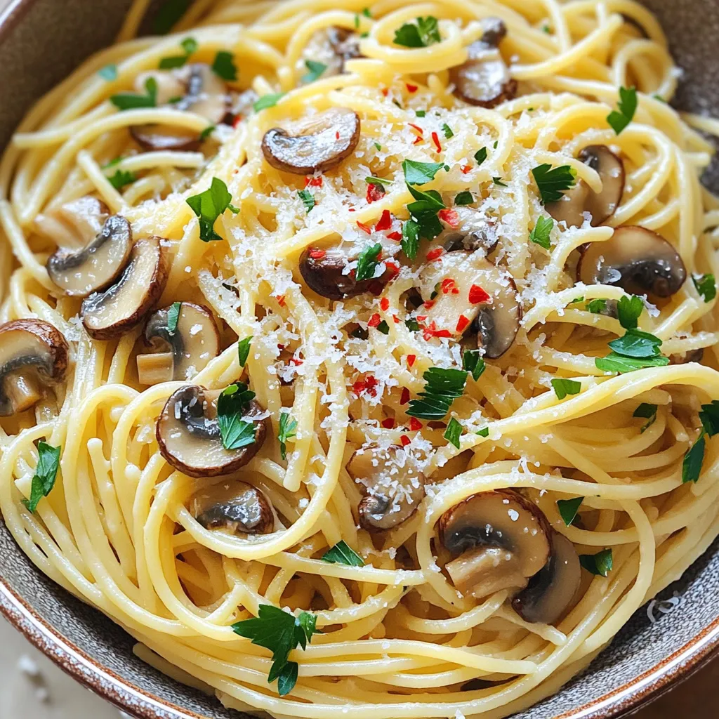 Minute Garlic Mushroom Pasta Quick and Tasty Recipe