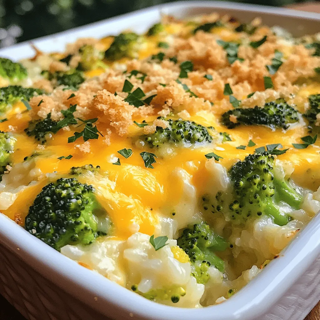 Cheesy Broccoli Rice Casserole Easy and Tasty Dish